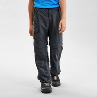 Children's Detachable Hiking Pants Model MH500 (Black) QUECHUA