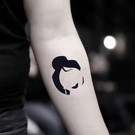 OhMyTat 花木蘭 Mulan 刺青圖案紋身貼紙 (2 張)