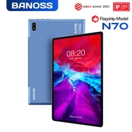 【2024 TOP5】BANOSS N70 Tablet PC 10.1 Inches Android 11 5G WiFi 8800mAh Dual SIM 4G Gaming Online Classroom Meeting for Students 6GB 8GB 10GB RAM 128GB 256GB 512GB ROM
