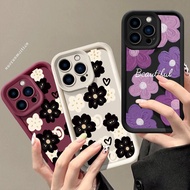 Casing OPPO CPH1913 CPH1911 CPH1938 CPH1707 CPH1879 Retro Flowers Angel Eyes Black Case