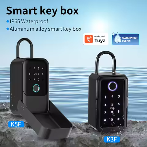 Keychain Box Storage Secret Key Lock Fusebox Bluetooth TTlock/Tuya App Unlock Wifi Gateway Safety Bo