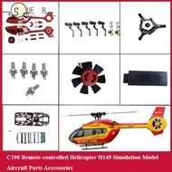 SUEREN H145 Simulation Model, Aircraft Parts Accessories DIY C190 Parts C190 remote-controlled Helic