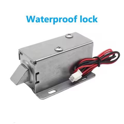 Electric Cabinet Drawer Lock, Electronic Plug-in Door Lock, Solenoid Latch for Express Locker, DC 12