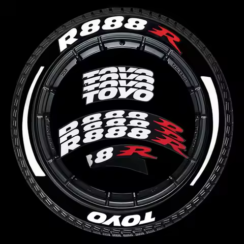 Toyo R888R Tire Sticker Car Motorcycle Modified Letter Stickers Automotive Interior Supplies for BMW