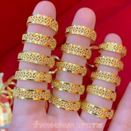 แหวนทองครึ่งสลึง YHGOLD ฉลุลายจีน ทองคำแท้96.5%