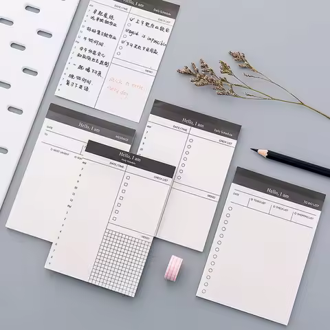 Business Day Plan Book Note Book Tear Notepad Desktop Schedule Memo Stationery Creative Office Stick