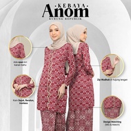 BAJU KURUNG KEBAYA ANOM BY BATIK REPUBLIK SULAM BATIK MODEN BAJU KURUNG RAYA  KAIN IRONLES MESRA WUD