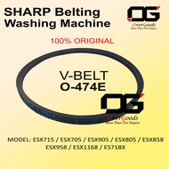 ORIGINAL O-474E ESX715 ESX705 ESX905 ESX805 ESX858 ESX958 ESX1168 ES718X SHARP WASHING MACHINE BELTI