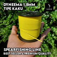 Tali Dyneema 1.8mm Tipe Kaku Spearfishing Line - kuning Permeter
