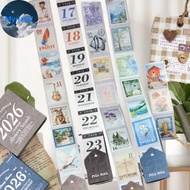MyriadU Journal GO 365pcs Vintage 365 Days Daily Life Washi Tape Stiers For Collage Junk Journal Pla