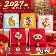 PA-HOME Desktop Calendar, Spiral Bound Habit Tracker Desk Calendar, Durable Standing Writing Space D