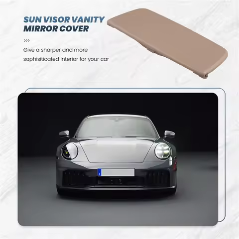 A16P-Sun Visor Vanity Mirror Cover For Boxster Cayman 981 982 For Porsche 911 991 718 ,982857551 ,98