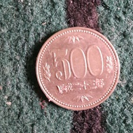 uang koin 500 yen jepang tahun 1982