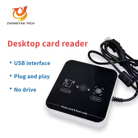 Proximity Contactless RFID Reader 1d 2d Barcode QR Scanner 125khz 13.56mhz USB Interface QR Code Car