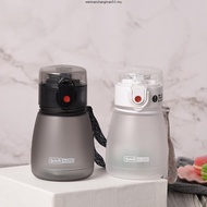 Diller Cute Sticker Tritan Water Bottle With Strap Time Scale Reminder For Adult Student (860ml) DB-