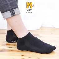 【Y&amp;T Home】Dispensing Yoga Socks Sweat-absorbent Breathable Boat Socks Trampoline Socks Indoor Non-slip Floor Socks Round Head Pilates Men's Socks Fashion Sock