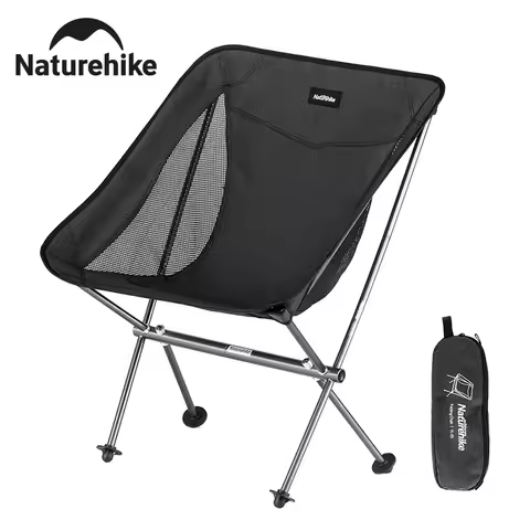 Naturehike Ultralight Folding Chair L04 150kg Load Capacity for Fishing Picnic Outdoor Hiking Moon C