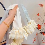 Cute Ruffle Underwear Pants for Girls Autumn New Style Casual Outerwear Versatile High Waist Buxom T