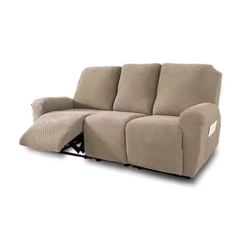 BROTHERS Recliner Couch Cover, Stretch Recliner Sofa Covers 3 Seater, Machine Washable Reclining Cou