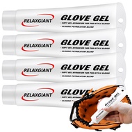 Relaxgiant 4 Pcs Baseball/Softball Glove Gel Leather Glove Conditioner Baseball Glove Cleaner Softba