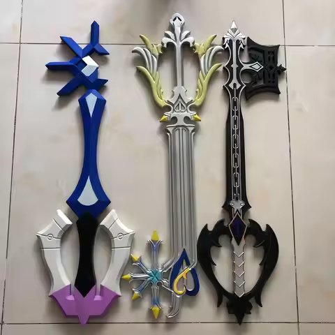 3 styles Game Kingdom Hearts Sora Heartless Giant Key Shadow props Key Cosplay sword