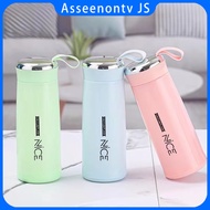Asseenontv #Nice Cup Glass Bottle Tumbler Creative Leakproof Water Cup 400ml Stainless Aqua Flask