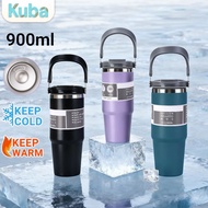 Tumbler Vacuum Insulated Tumbler Handle & Straw 900ml