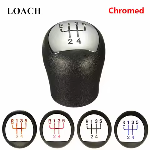 Car Gear Shift Knob for Renault Megane Clio II 2 MK2 172 182 RS Sport Chromed MT GearShifter Lever S