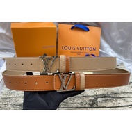 leatherStylish And Casual Lv Leather Belt