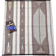 Sarung Donggala Putih Batik & Songket Motif Timbul