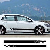 Car Stickers Door Side Skirt Vinyl Wrap Racing Decals For Volkswagen VW Golf 4 5 6 7 MK3 MK4 MK5 MK6