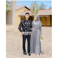 Baju Couple Batik Kondangan Kekinian Modern Kapel Pesta Elegan Mewah