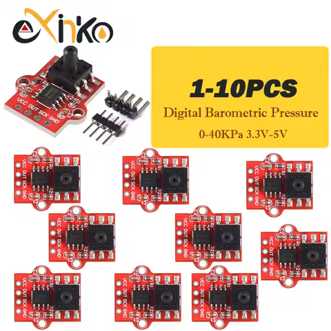 1-10pcs Digital Barometric Pressure Sensor Module 0- 40KPa Water Level Controller Board Liquid Flow 