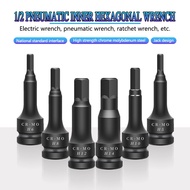 1/2" inch Impact Socket Bit Drive Pneumatic Air Allen Hex Key Bit  Allen socket H5-H14 Hex Key Socke
