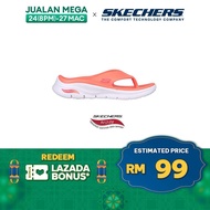 Skechers Women Foamies Arch Fit Lifestyle Walking Sandals - 111407-ORG Arch Fit, Dual-Density, Machine Washable Kasut Slipar Slipper Perempuan