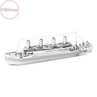 Trillionca Color Titanic Puzzle DIY Cruise Ship Assembled Model Kits Children Educational Toys SG