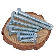 ❈screw❈Hexagonal self-tapping screw ❈Galvanized hexagonal self-tapping DIN571 Galvanized wood screw 