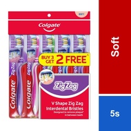 Colgate ZigZag Toothbrush Soft (5s) [Value Pack]
