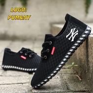 PUM-Summer Mesh Men's Shoes Comfortable Breathable Men's Casual Shoes Anti-slip Soft-soled Sneakers