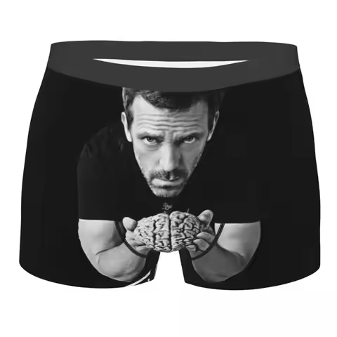 House MD Men Underwear Dr House Use it Boxer Briefs Shorts Panties Novelty Soft Underpants for Homme