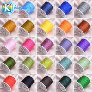 Kaysenjx 71# 45M/roll 0.4mm Nylon Thread Cord Chinese Knot Macrame Cord Bracelet Braided String For 