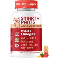 SmartyPants Multivitamin for Men & Women - Improved Formula: Multivitamin Gummies with Omega 3 (DHA/
