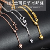Rantai Chopard Emas 18K Au750 Rose Gold Kalung Boleh Laras Rantai Sweater Jantung Universal Rantai B