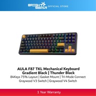 AULA F87 TKL Mechanical Keyboard - Gradient Black/Thunder Black