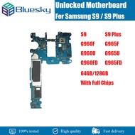 สำหรับ Samsung Galaxy S9 G960U G960F G960FD S9 Plus G965U G965F G965FD เมนบอร์ดลอจิกบอร์ด