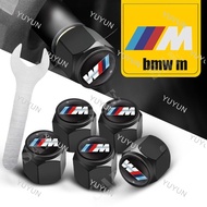 LF 5pcs/set Metal bmw m Car Wheel Tyre Tire Valve Stem Air Caps Style Cover Anti-theft Penutup Tayar