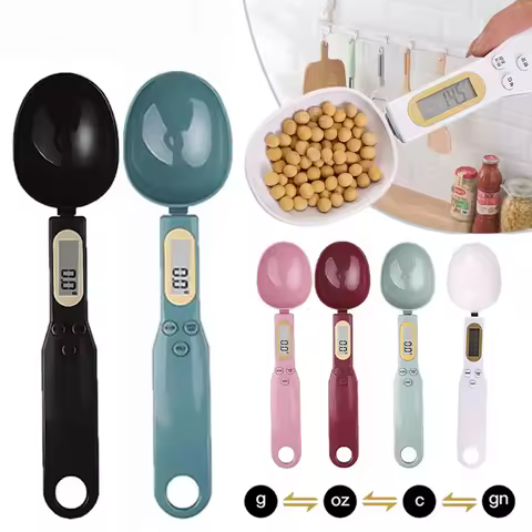 500g/0.1g Electronic Kitchen Scale LCD Digital Measuring Spoon Coffee Sugar Flour Gram Digital Spoon