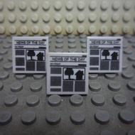Custom Leg@ City - News Paper Mini Figure X 3 Pcs