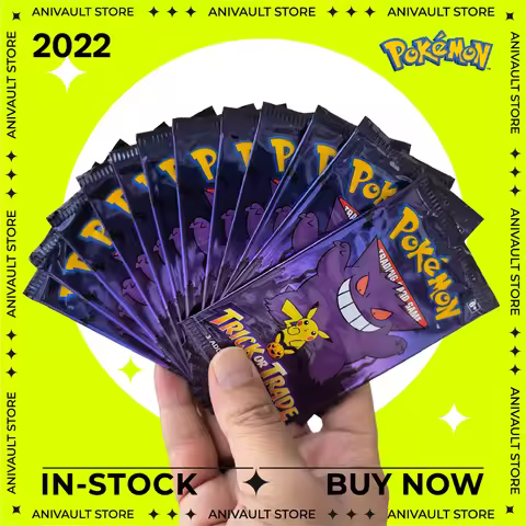 Genuine US Version Pokemon TCG Trick or Trade 2022-2024 Halloween Booster Cards Pikachu Gengar Mimik