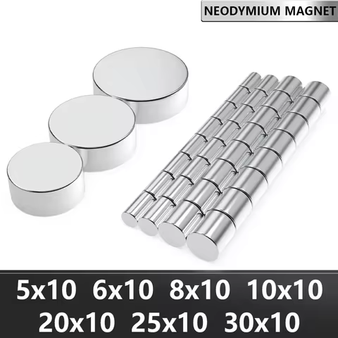 N35 Super Strong Neodymium Magnet Round NdfeB Powerful Permanent Magnetic imanes Refrigerator Magnet